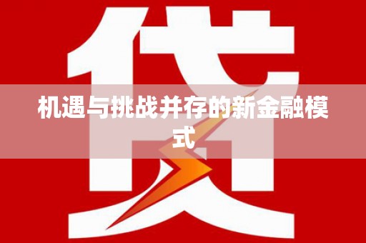 泽库机遇与挑战并存的新金融模式