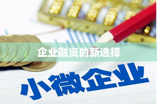 泽库企业融资的新选择