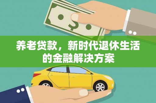 泽库养老贷款，新时代退休生活的金融解决方案