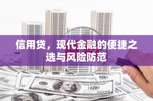 泽库信用贷，现代金融的便捷之选与风险防范