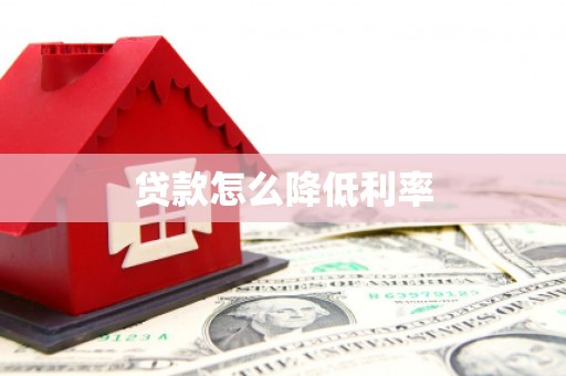 泽库贷款怎么降低利率