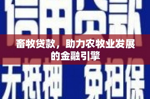 泽库畜牧贷款，助力农牧业发展的金融引擎