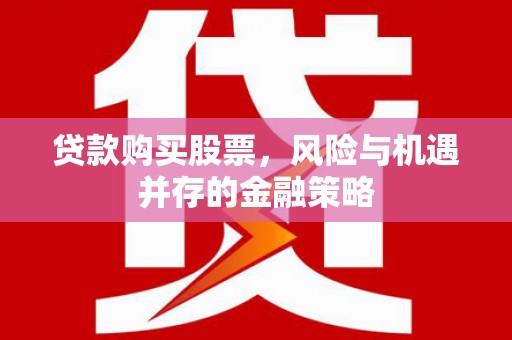 泽库贷款购买股票，风险与机遇并存的金融策略